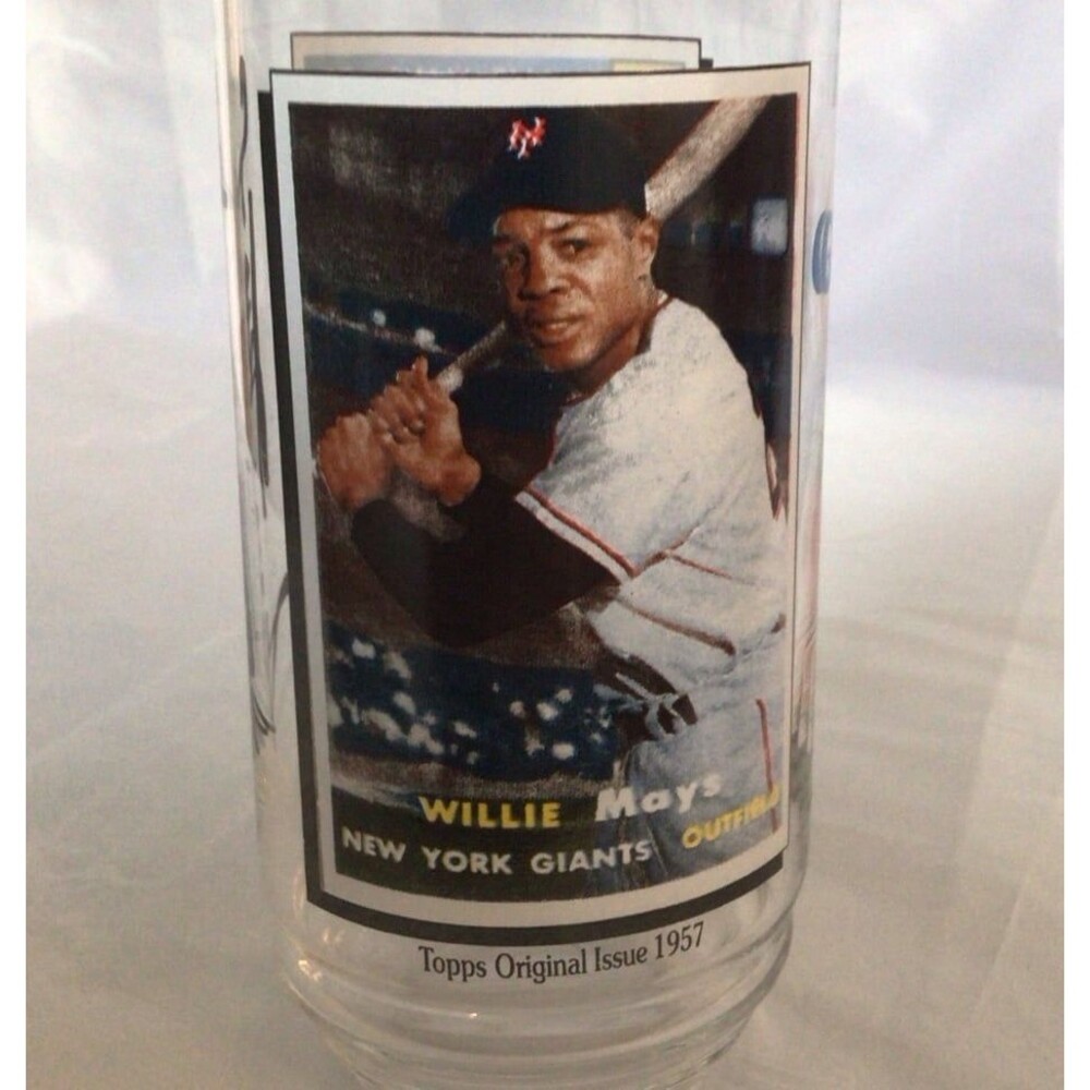WILLIE MAYS All Time Greatest Team Glass Tumbler Vintage McDonald’s Collectible
